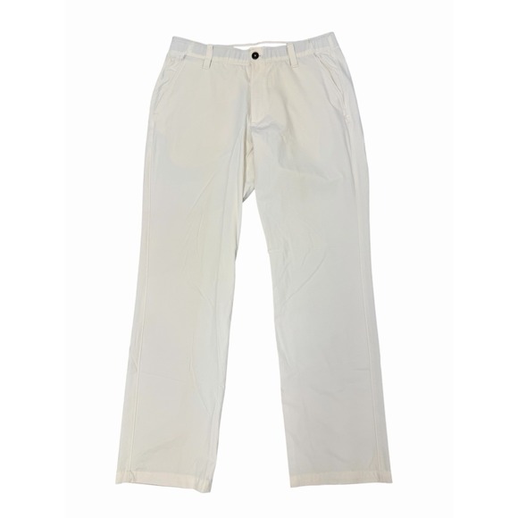 Under Armour Other - Under Armour Loose Fit White Golf Pants Men's‎ 36x32 Flat Front Chino Style